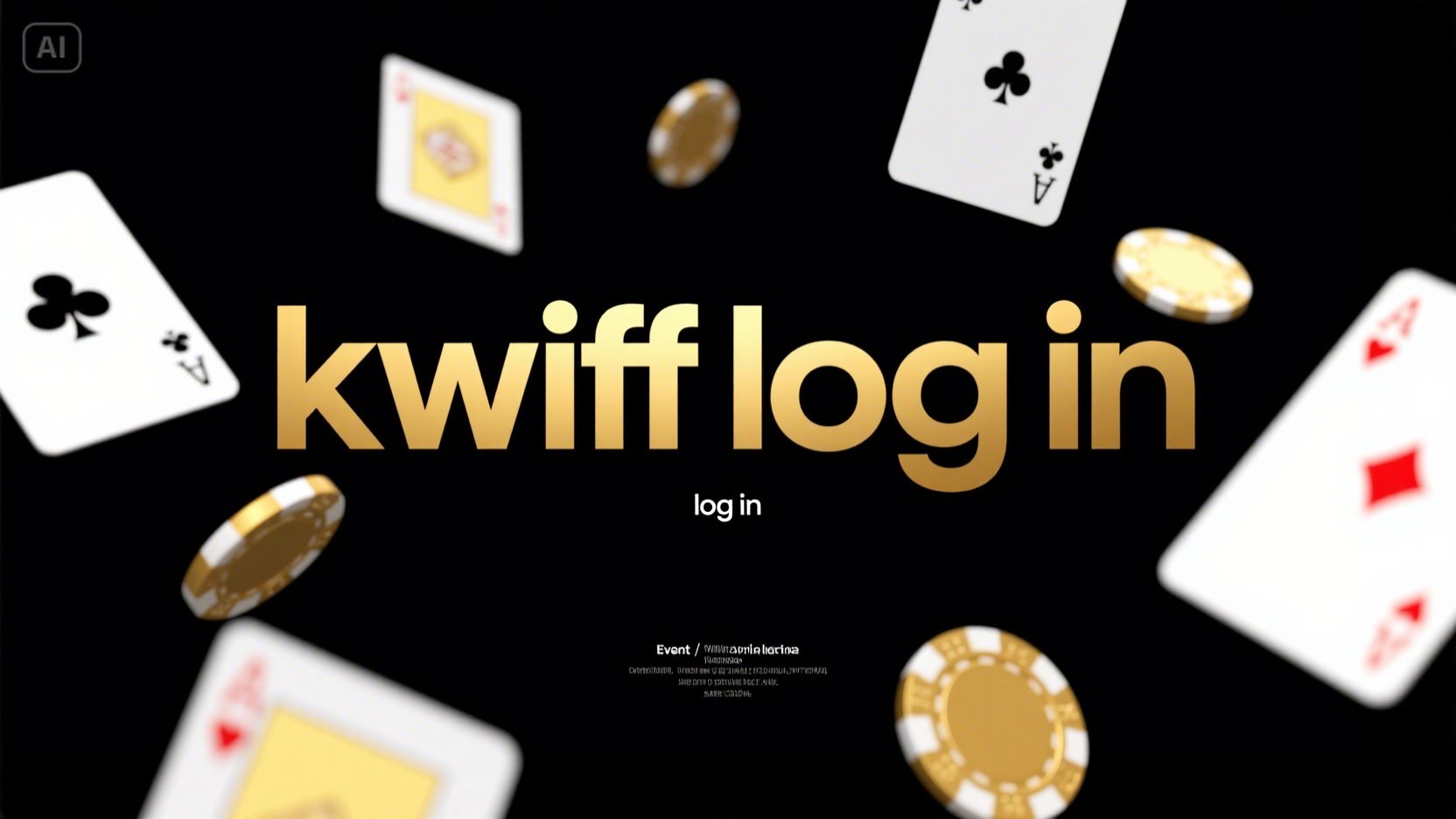 kwiff log in